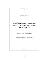 Sự biến động huỳnh quang diệp lục của lá đậu tương khi gây hạn