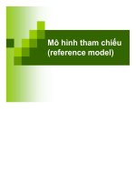 Bài giảng mô hình tham chiếu (reference model)