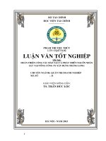 hoàn thiện công tác đào tạo và phát triển nguồn nhân lực tại tổng công ty xây dựng thăng long