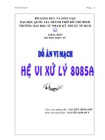 đồ án vi mạch hệ vi xử lý 8085a