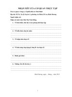 Một số giải pháp hoàn thiện công tác kế toán tiêu thụ thành phẩm và xác định kết quả hoạt động kinh doanh tại Công ty cổ phần đầu tư Thái Bình