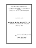 CÁCH SỬ DỤNG THÌ HIỆN TẠI HOÀN THÀNH TRONG BÁO ANH VÀ BÁO MỸ
