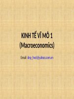 Chương 1: Khái Niệm Kinh Tế Vĩ Mô
