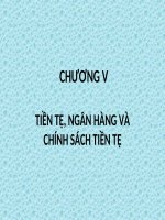Chương 5: Tiền Tệ, Ngân Hàng & Chính Sách Tiền Tệ (Kinh Tế Vĩ Mô)