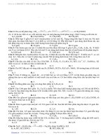 tuyển tập đề thi thử đại học môn hóa có đáp án