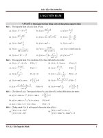 Bài tập tích phân  tài liệu luyện thi đại học