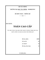 Bài giảng toán cao cấp   trường đại học tài chính marketing