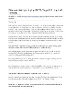 Chia sẻ chiến lược tự học IELTS