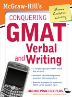 conquering the gmat verbal and writing