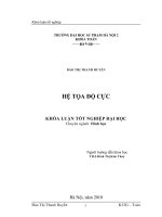 Hệ toạ độ cực khóa luận tốt nghiệp