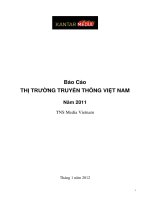 Báo cáo thị trường truyền thông việt nam 2011 trở đi