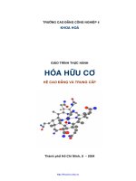 Giáo trình thực hành hóa hữu cơ   cđ công nghiệp 4