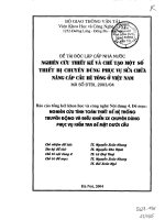 Nghiên cứu tính toán thiết kế hệ thống truyền thông và điều khiển xe chuyên dùng phục vụ kiểm tra bề mặt dưới cầu