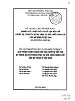 Quy trình công nghệ chế tạo thiết bị tẩy phá bê tông bị suy thoái phục vụ sửa chữa nâng cấp cầu bê thông ở Việt Nam