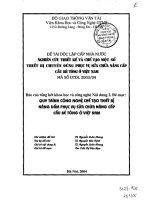 Quy trình công nghệ chế tạo thiết bị nâng dầm phục vụ sửa chữa nâng cấp cầu bê tông ở Việt Nam