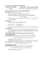 Đề thi thử môn toán TN THPT đề 5