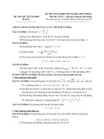 Đề thi thử môn toán TN THPT đề 4