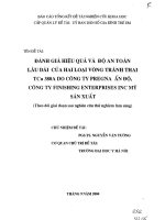 Đánh giá hiệu quả và độ an toàn lâu dài của hai loại vòng tránh thai TCu 380A do Công ty PREGNA Ấn Độ, Công ty FINISHING ENTERPRISES INC Mỹ sản xuất
