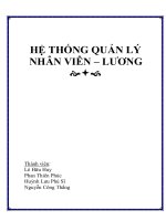 Lập trình quản lý hệ thống nhân viên – tiền lương