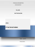 kỹ thuật sản xuất amoniac