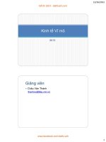 BÀI GIẢNG   KINH tế vĩ mô   châu văn thành