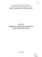 Nghiên cứu phương pháp đánh dấu bản quyền tài liệu địa chất số