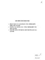 Phân tích các giải pháp công trình biển trên nền san hô