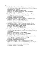 Bài tập Nguyên lý kế toán