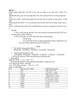 Bài tập tài chính doanh nghiệp