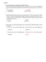 bài tập Nguyên lý kế toán