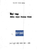 bài tập môn hóa học