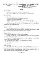 Đề kiểm tra bồi dưỡng HSG lớp 10 có kèm đáp án