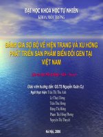 Tiểu luận đa dạng sinh học: Đánh giá hiện trạng và xu thế phát triển sản phẩm biến đổi gen tại Việt Nam