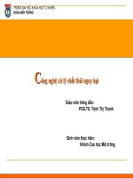 công nghệ xử lý chất thải nguy hại