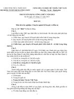 Thi tuyển công chức chuyên ngành kế hoạch và đầu tư