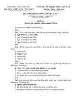 Thi tuyển công chức chuyên ngành nội vụ