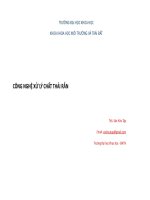 Công nghệ xử lý chất thải rắn