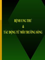 Bệnh ung thư và tác động từ môi trường sống