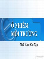 Bài giảng ô nhiễm môi trường