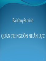 bài giảng môn quản trị nguồn nhân lực