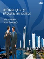 Đề tài sản phẩm mới   đh đà lạt