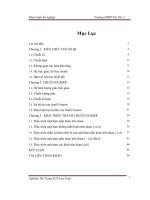 Chuỗi Fourier khóa luận tốt nghiệp