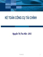 Bài giảng KẾ TOÁN CÔNG CỤ TÀI CHÍNH
