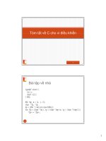 Tóm tắt C cho vi điều khiển