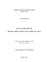 Bài toán biên đối với phương trình vi phân cấp 2m trên nửa trục