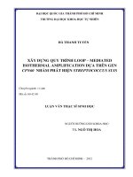 Xây dựng quy trình loop  mediated isothermal amplification dựa trên gen cpn60 nhằm phát hiện streptococcus suis