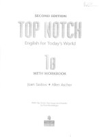 top notch english for today''s world workbook 1b