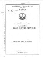 bài giảng tổng hợp hệ cơ điện