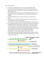 Trình bày chức  năng của ARN