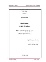 Chuỗi Fourier và biến đổi Hilbert khóa luận tốt nghiệp